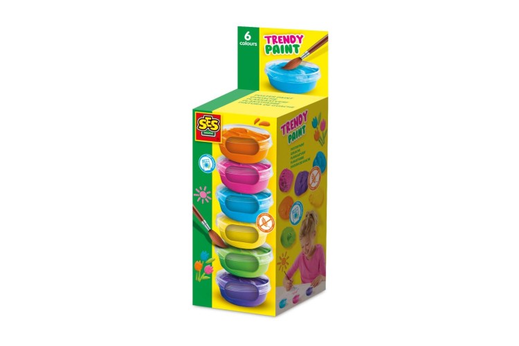 SES Creative - Poster paint 6 trendy colours x 45 mL