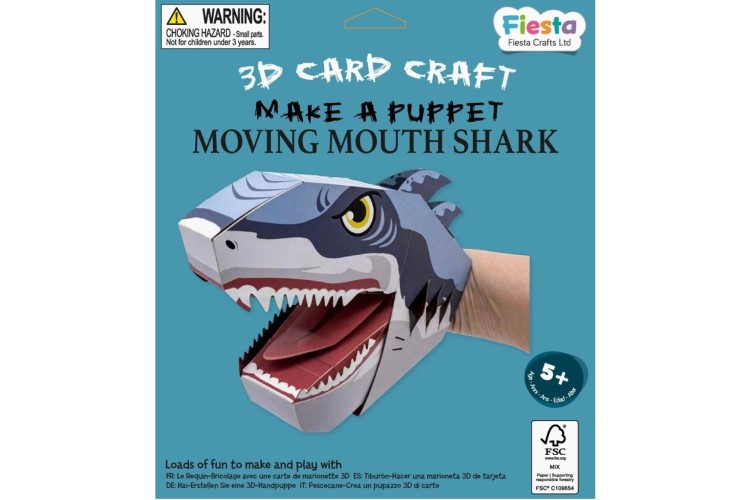 Shark 3D Puppet Craft Kit