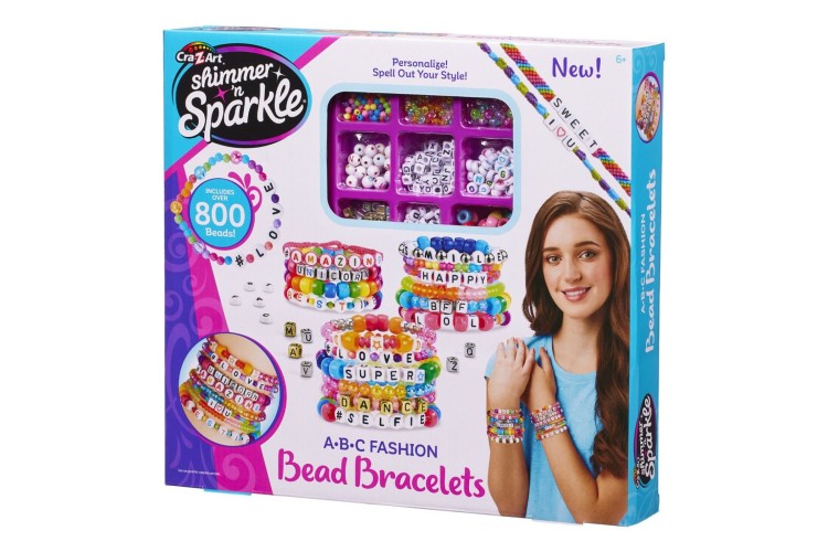 Shimmer N Sparkle ABC Fashion Beads Bracelets