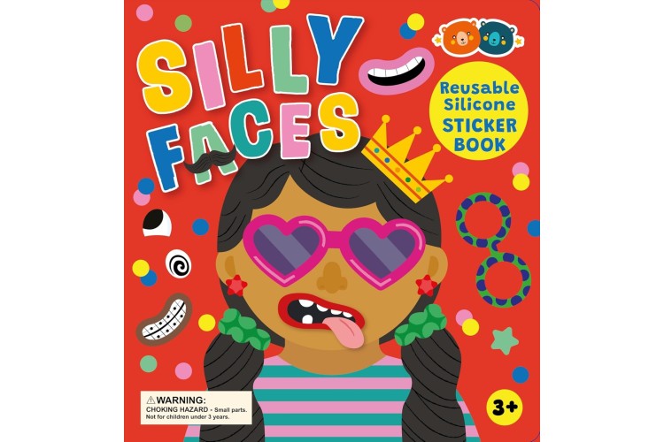 Silicone Sticker Book - Silly Faces