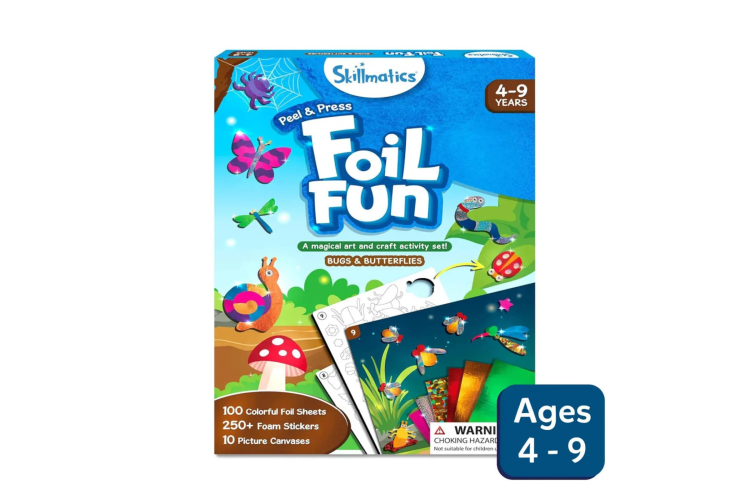 Skillmatics Foil Fun: Bugs & Butterflies No Mess Art Kit (Ages 4-9)