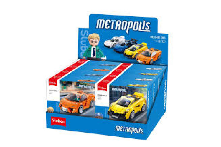 Sluban - Metropolis Sports cars M38- B1505 - 4 types