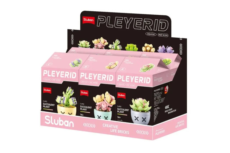 Sluban - Potted Succulents - B1076 assortment