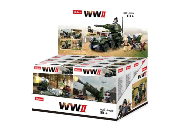 Sluban - WWII-4IN1 ARMY VEHICLES M38-B0678 