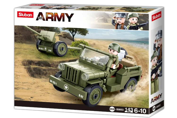 Sluban - WWII-WILLYS JEEP M38-B0853