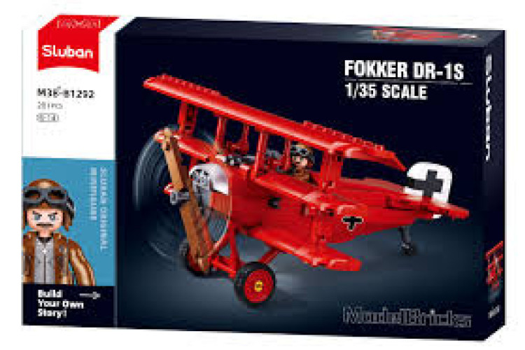 Sluban M38-B1292 1/35 FOKKER DR-1S 281pc