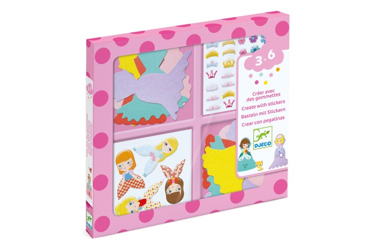 DJECO STICKERS I love princesses