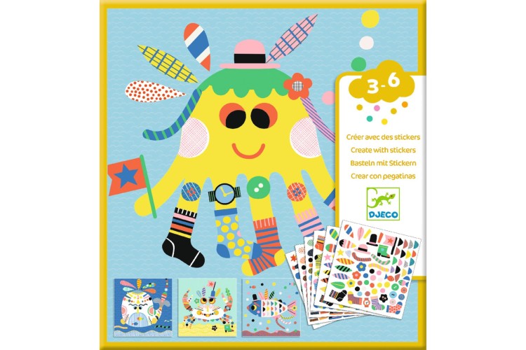 DJECO STICKERS Sea creatures
