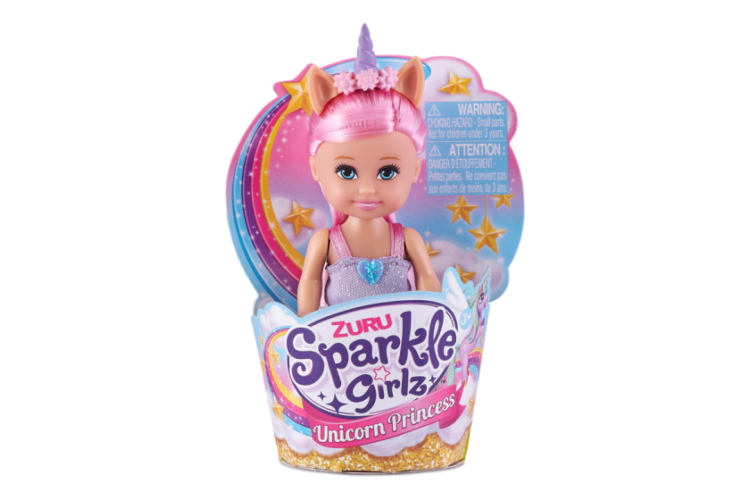 Sparkle Girlz 4.7inch Unicorn Princess Cupcake Assortment