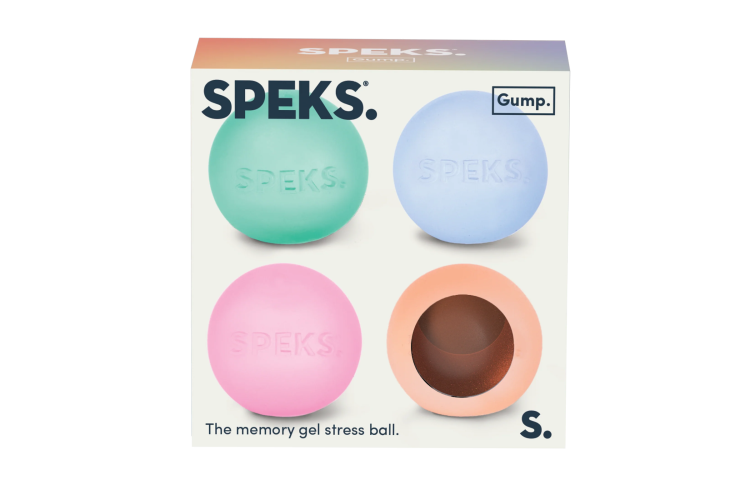 Speks Mini Gump Prism 4 Pack - The Memory Gel Stress Ball