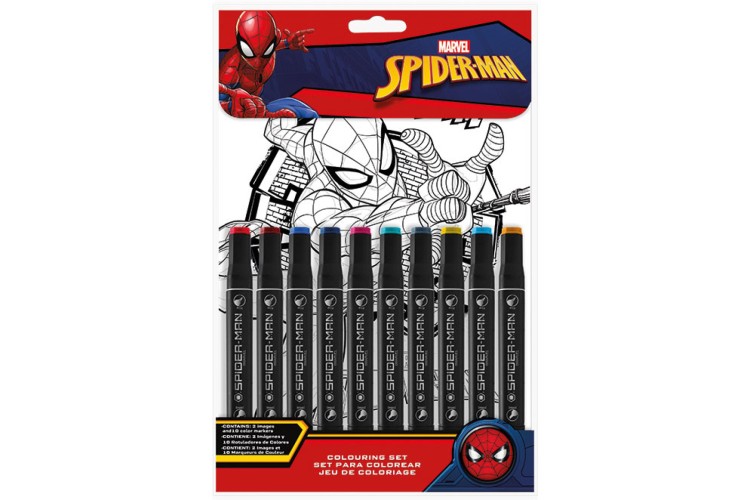 Spiderman Colour By Numbers Activity Set