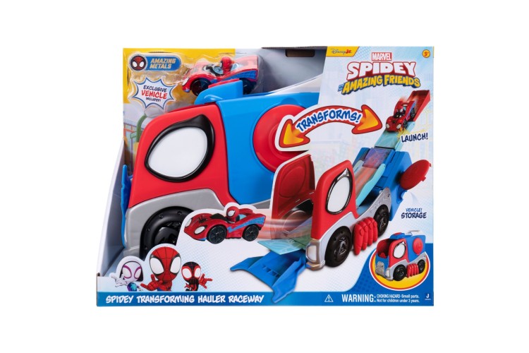 Spidey and Friends - Transforming Hauler Raceway