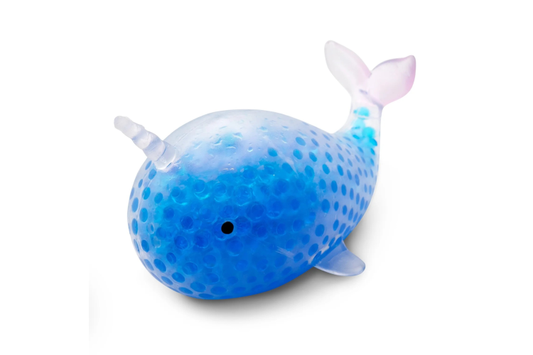 Squishy SQUEEZE BEADED NARWAL