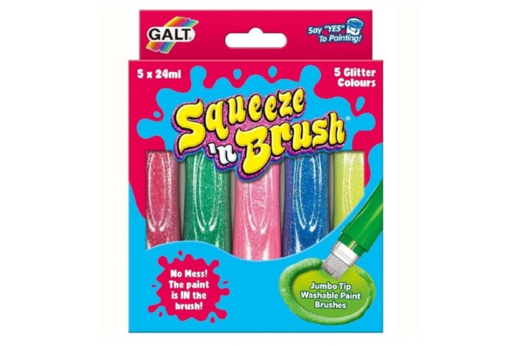 GALT Squeeze'n Brush 5 glitter Colours 
