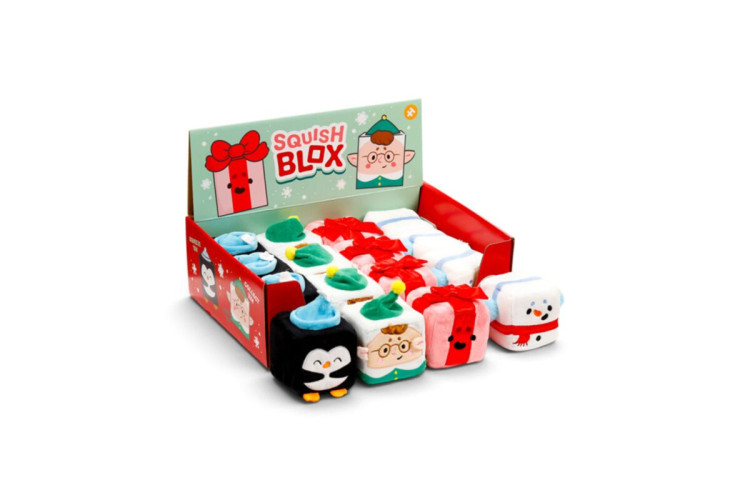 Squish Blox Jingle Bunch Christmas Memory Foam Plush Squeezy Toy