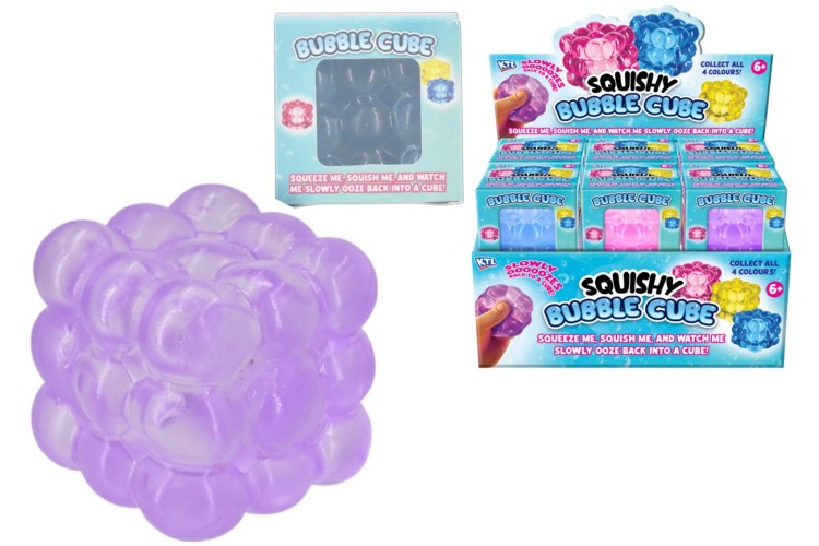 Squish Bubble Cube (4 Asst Colours)