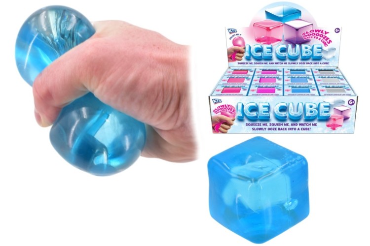 Squishy Ice Cube 4 Assorted Colours