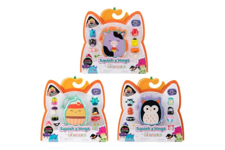 Squishalongs - Halloween Clip-a-longs 4 Pack Asst