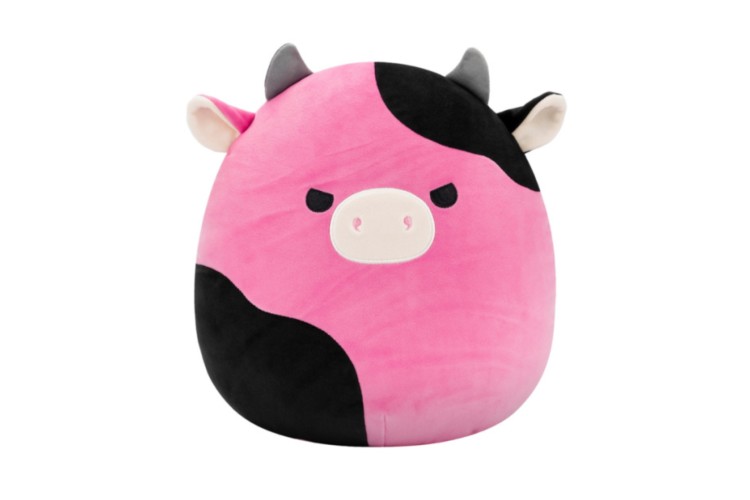 Squishmallow 12 Inch Pollyanna Black & Pink Cow