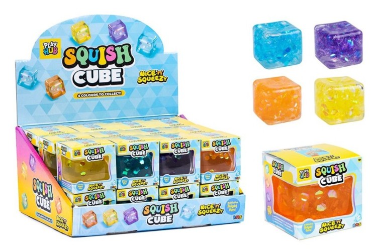 Squishy Cubes Asst Colours