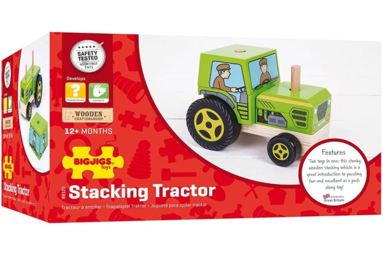 Bigjigs Wooden Stacking Tractor