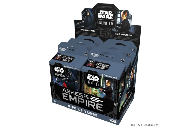 Star Wars: Unlimited - Ashes of the Empire Spotlight Deck Display 
