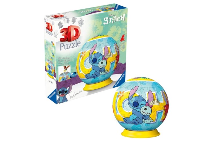 Stitch 3D Puzzle Ball, 72pc