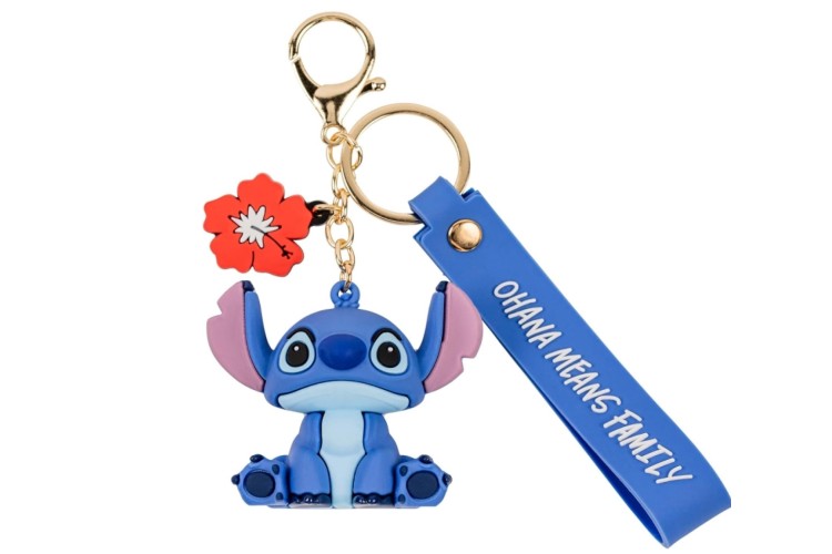 Disney Lilo and Stitch Blue and Gold 3D Vinyl Keychain