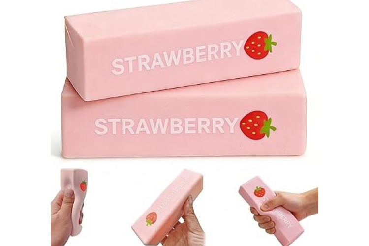 Strawberry Squishy Butter Slab 14cm 