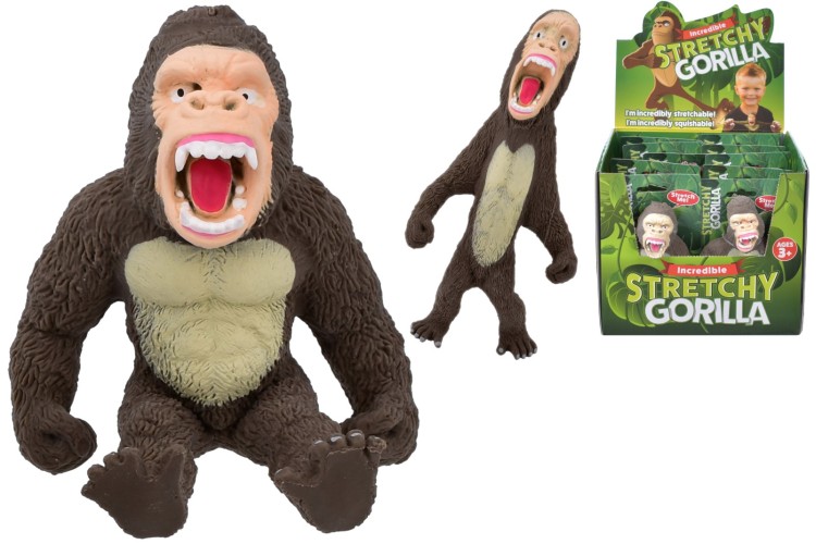 Stretchy Gorilla On Tie Card In Display Box