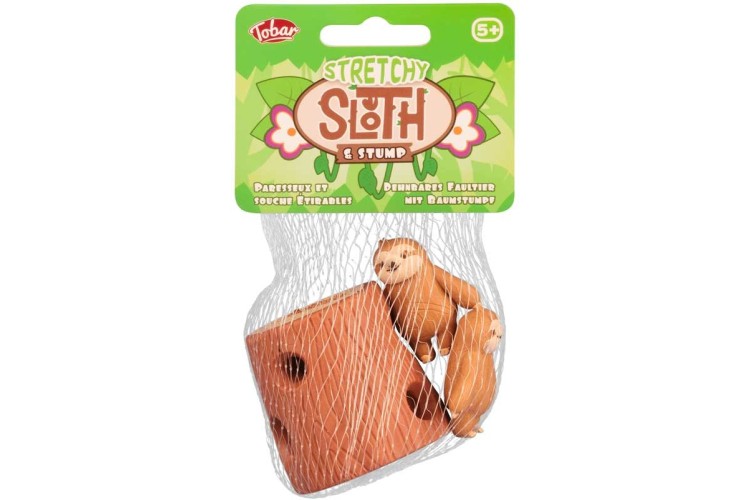 STRETCHY SLOTH AND STUMP 