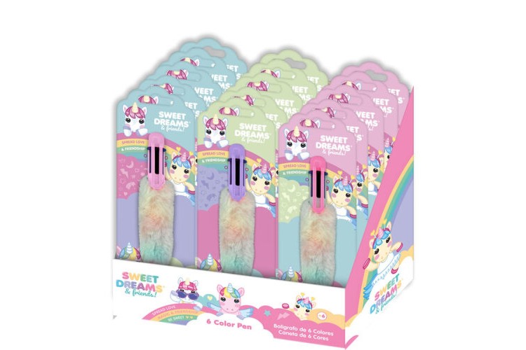 Sweet Dreams & Friends 6 Colours Fluffy Pen