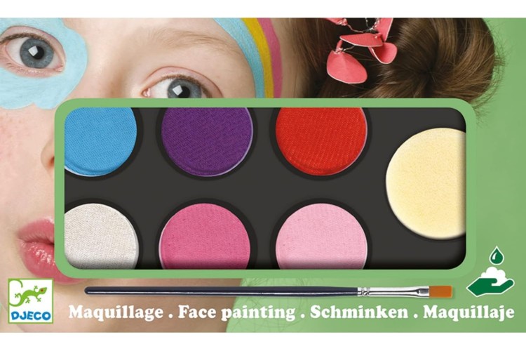 SWEET FACE PAINTS - 6 COLOURS PALETTE BY DJECO
