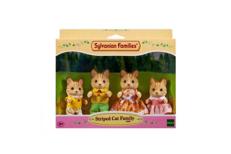 Sylvanian Families - Striped Cat Family