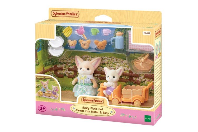 Sylvanian Families - Sunny Picnic Set Fennec Fox Sister & Baby
