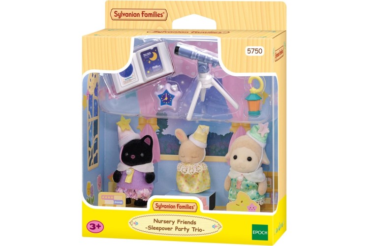Sylvanian Families Nursery Friends - Sleepover Party Trio
