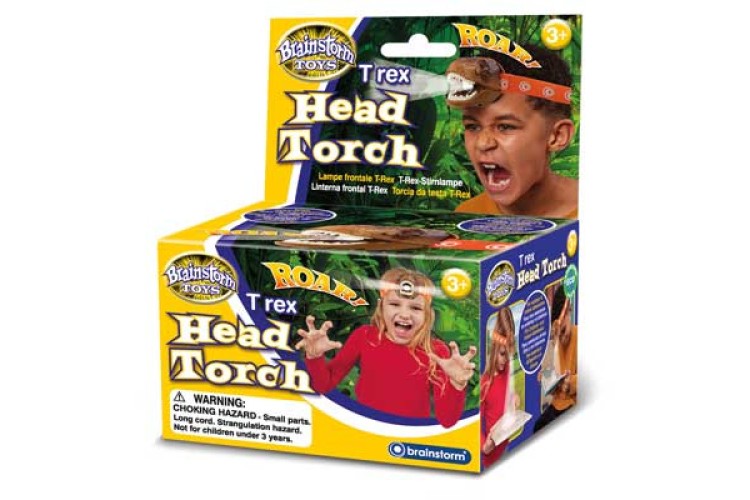 T rex Head Torch by Brainstorm