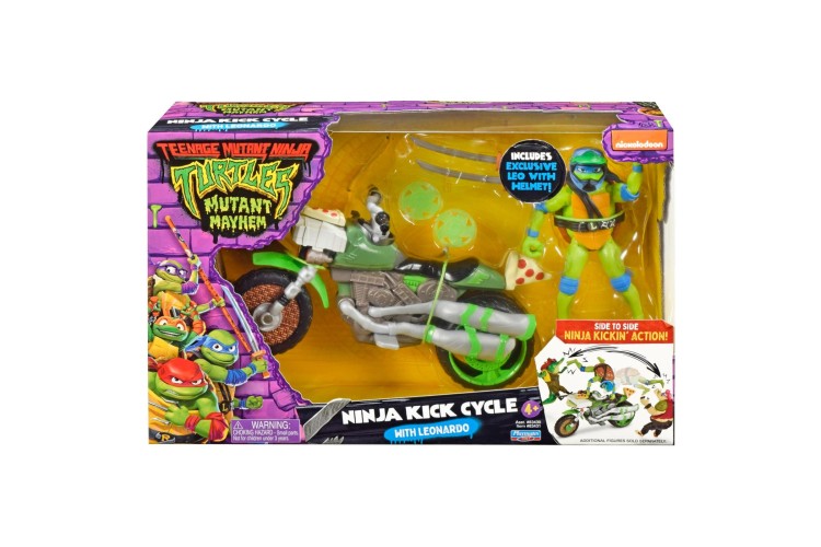 Teenage Mutant Ninja Turtles Movie Drive N Kick Cycle with Figure