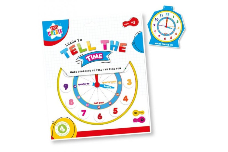 TELL THE TIME CLOCK WIPE CLEAN ACTIVITY
