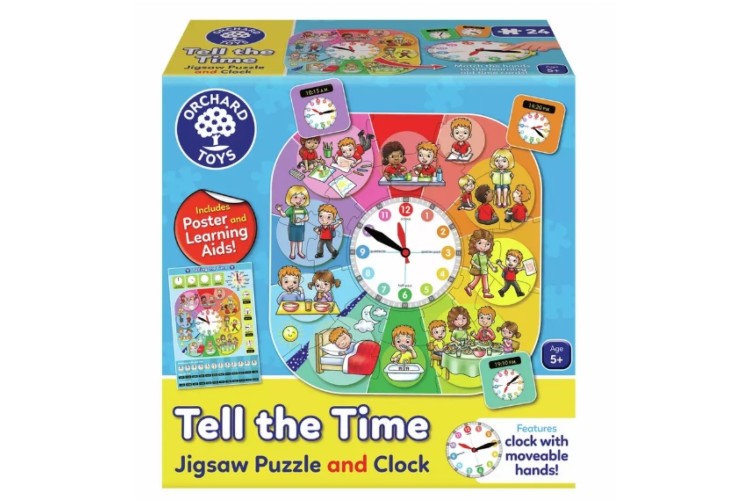 Orchard Toys Tell The Time 37 Pc Jigsaw Puzzle