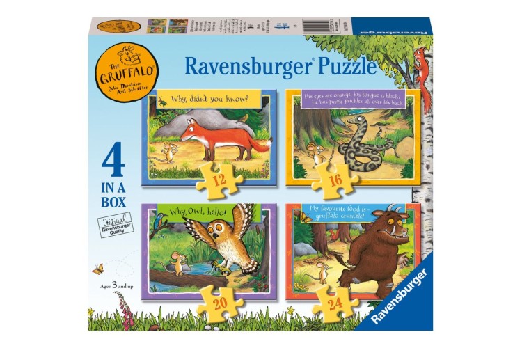 The Gruffalo Ravensburger Puzzle 4 in a box