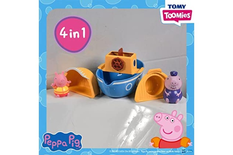 TOMY TOOMIES PEPPA'S GRANDPA PIG'S SPLASH & POR BOAT