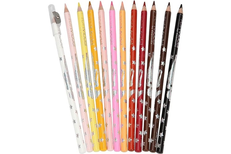 TopModel Skin Hair Coloured Pencils X12