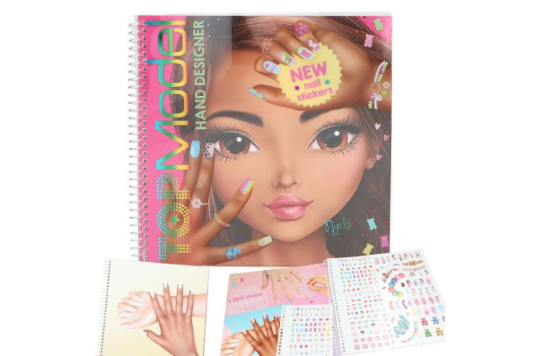 TopModel Create Your Hand Design Colouring Book 