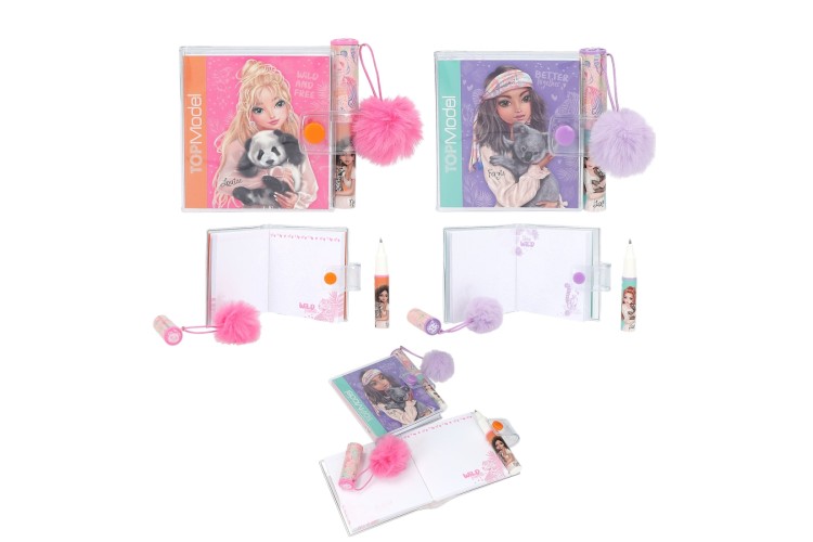TOPModel Mini Notebook with Ballpen WILD