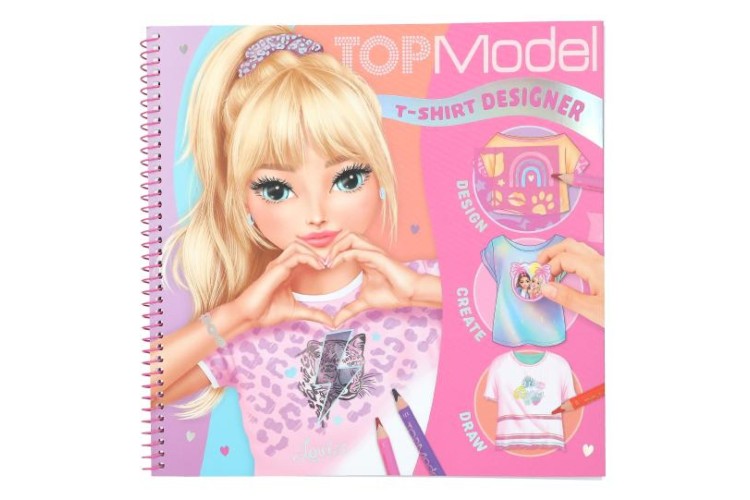 TOPModel T-Shirt Designer Colouring Book