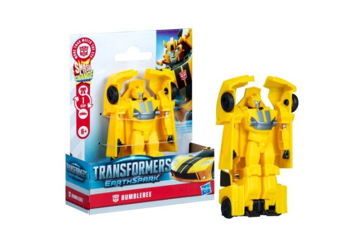 Transformers EarthSpark 1-Step Smash Changers Bumblebee