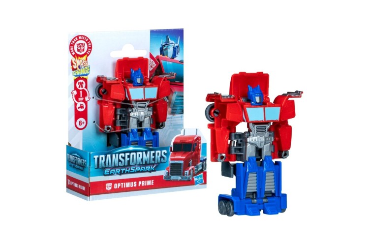 Transformers EarthSpark 1-Step Smash Changers Optimus Prime