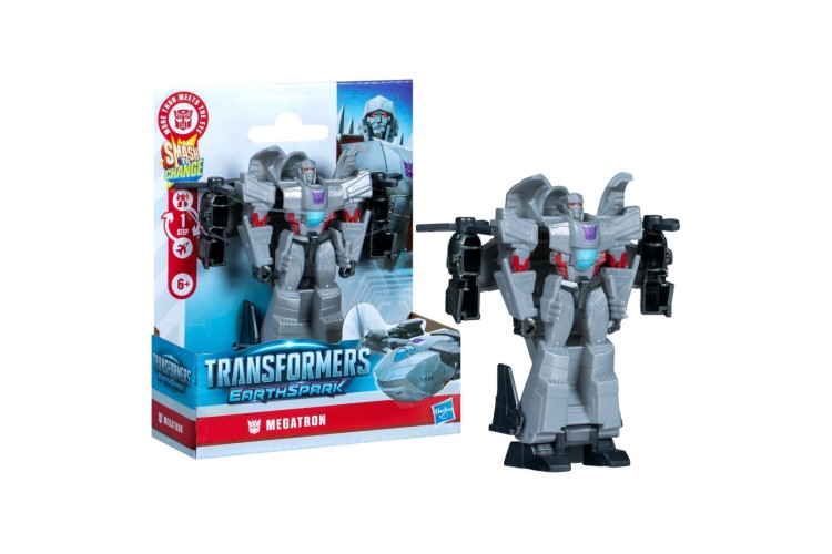 Transformers Toys EarthSpark 1-Step Smash Changers Megatron