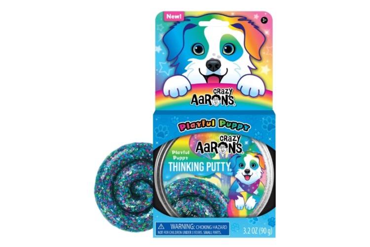 Crazy Aaron's Thinking Trendsetters Putty Pets Playful Puppy